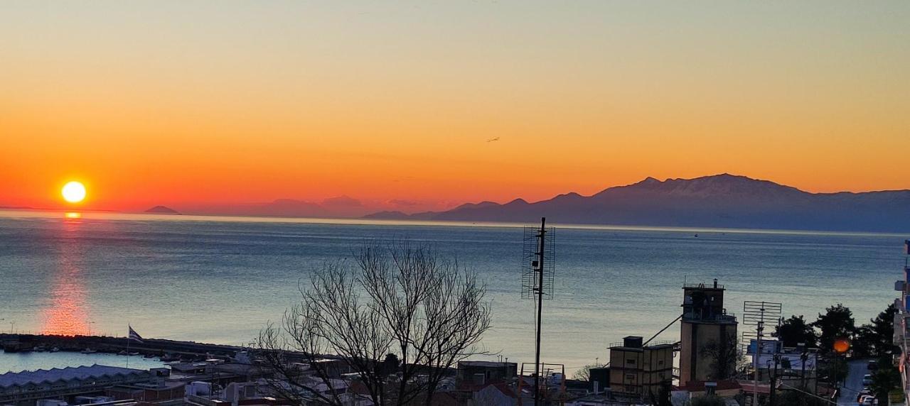 Evris House Panoramic Sea View Apartment Kavála ภายนอก รูปภาพ